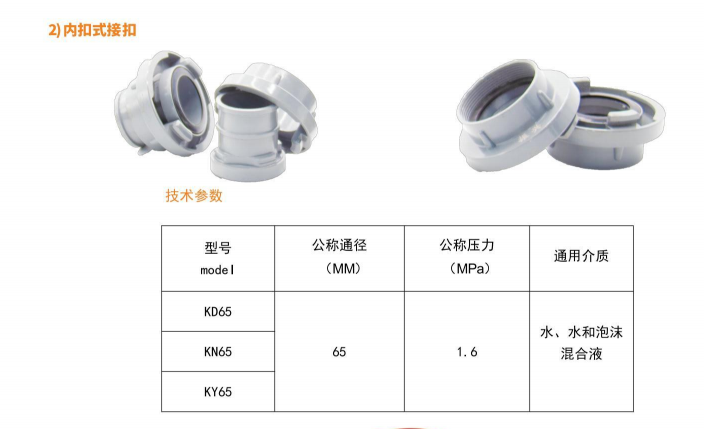 內(nèi)扣式接口 KD65適用介質(zhì)，怎么購買性價比高